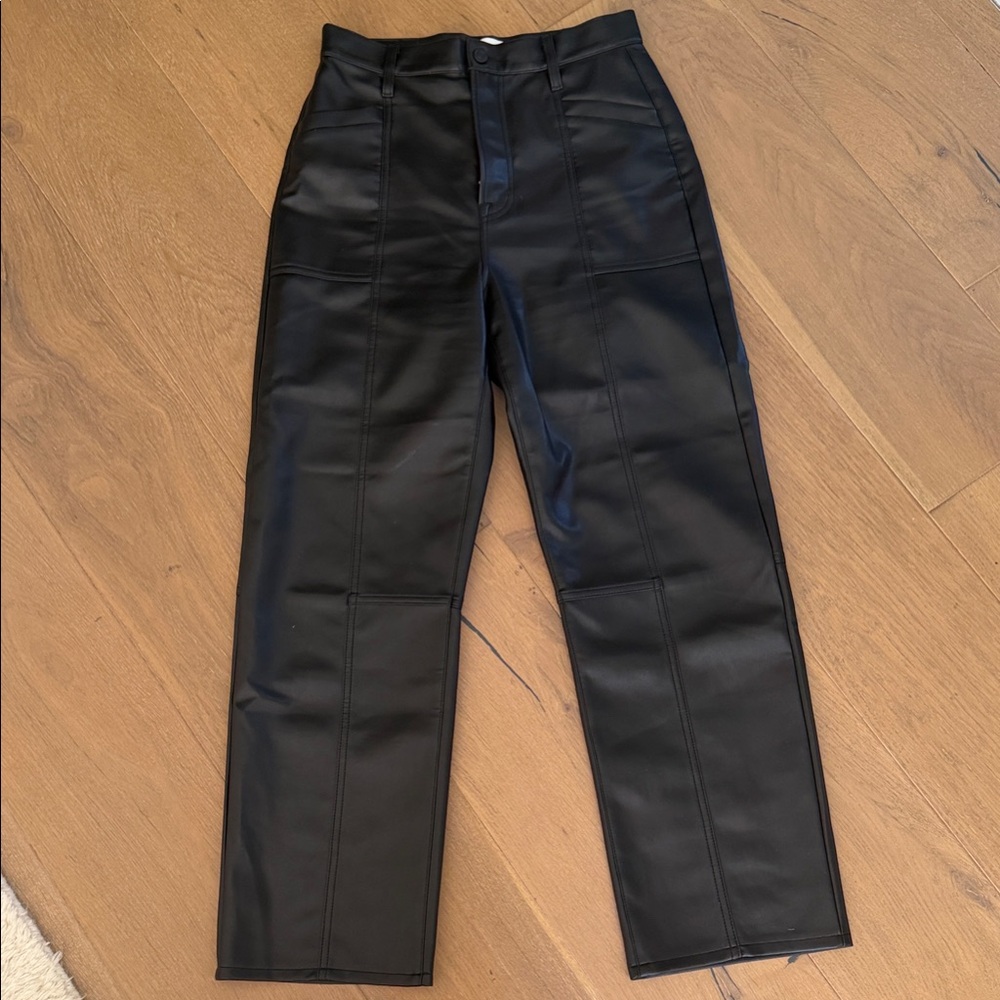 Pistola Black Faux Leather Pants